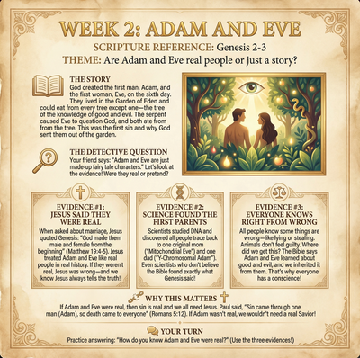 Inside page of Systematic Theology: 52 Week Workbook for Kids