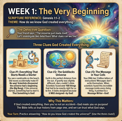Inside page of Systematic Theology: 52 Week Workbook for Kids